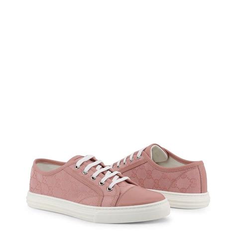 sneakers basse gucci donna con g rosa|Sneakers Interlocking G in pelle in Rosa .